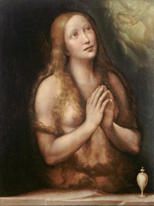 Madeleine in ecstasy, between 1500 and 1550. Creator: Giovanni Pietro Rizzoli.