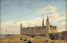 Kronborg Castle, 1834. Creator: Constantin Hansen.