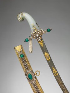 Saber with Scabbard..., 19th century. Creator: Unknown.