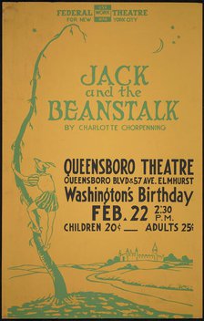 Jack and the Beanstalk, New York, [1930s]. Creator: Unknown.