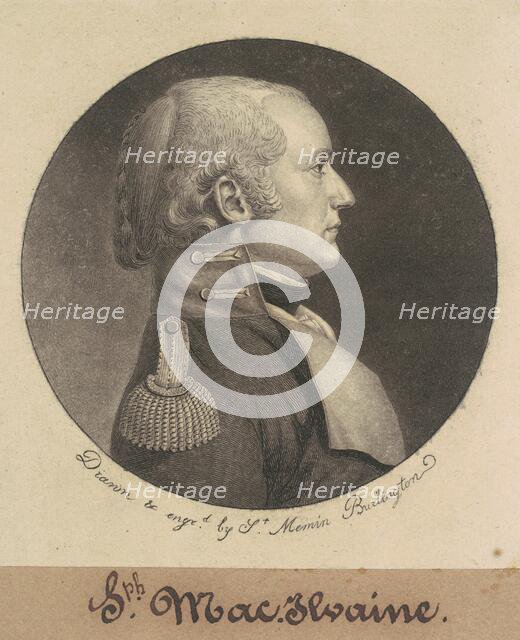 Joseph McIlvaine, 1798-1799. Creator: Charles Balthazar Julien Févret de Saint-Mémin.