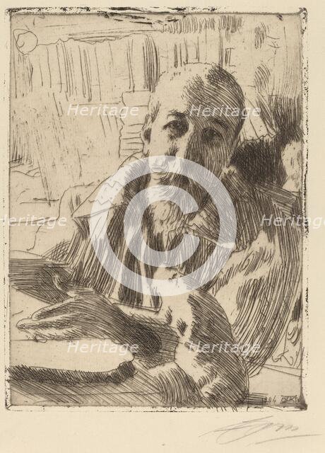 Anatole France, 1906. Creator: Anders Leonard Zorn.