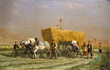 Last Load of Wheat, 1892. Creator: Jules Jacques Veyrassat.