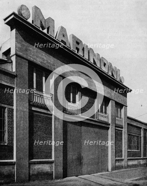 'Facade of the Ateliers Marinoni, Montataire (Oise) architects, Perret Freres', c1928. Artist: Unknown.