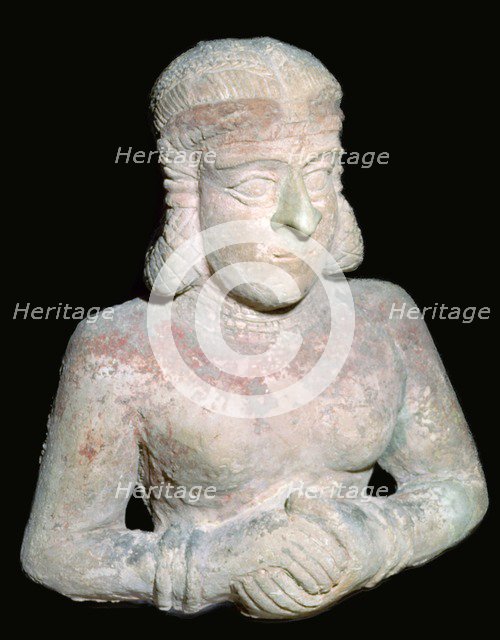 Terracotta statue of a woman, Old Babylonian (?), 2000BC-1750BC. Artist: Unknown