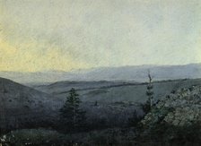 View From the Armankoi Mountain to the South-East Kuraiskaya Heights Altai, 1880-1897. Creator: Pavel Mikhailovich Kosharov.