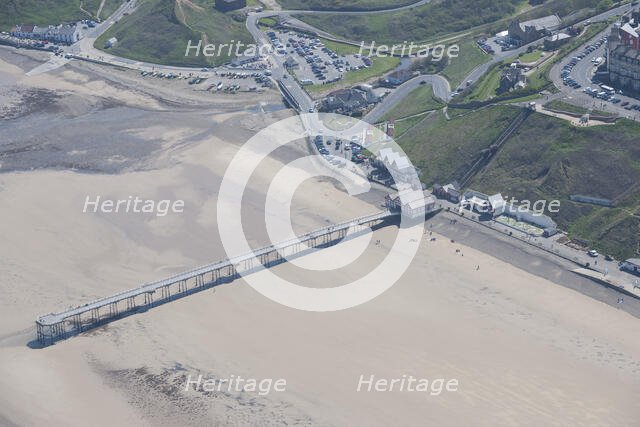 Saltburn Pier and Saltburn Cliff Railway, Redcar and Cleveland, 2016. Creator: Dave MacLeod.