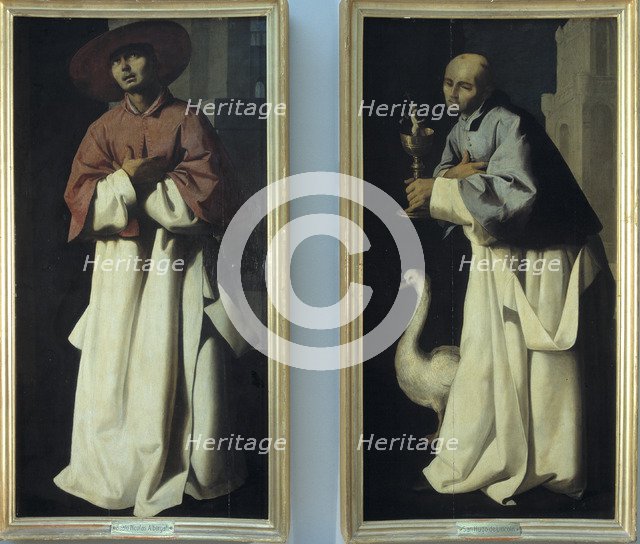  'Blessed Nicholas of Albergati' (left) and 'St. Hugh of Lincoln', from the Carthusian monastery …