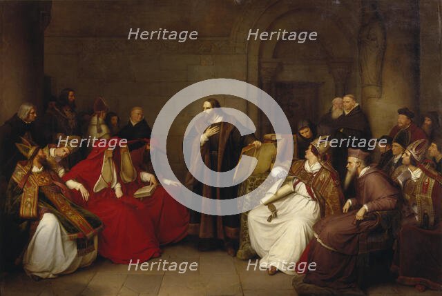 Jan Hus at Constance, 1842. Creator: Karl Friedrich Lessing.