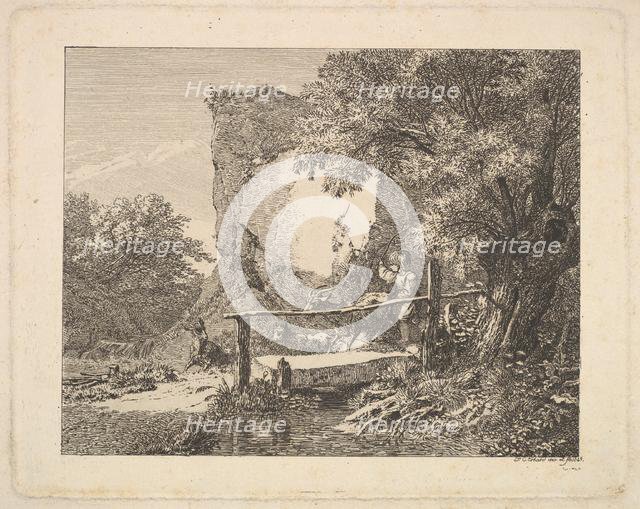 A Boy with Three Goats, 1815. Creator: Johann Christian Erhard.