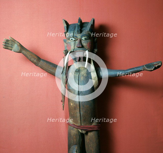 Wooden protective figure from the Nicobar Islands. Artist: Unknown