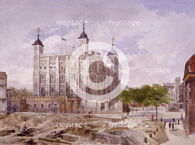 Tower of London, London, 1883. Artist: John Crowther