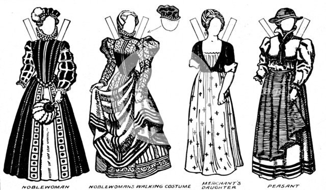 'The Gallery of Costume: Dresses Worn in the Days When Queen Mary Reigned', c1934. Artist: Unknown.