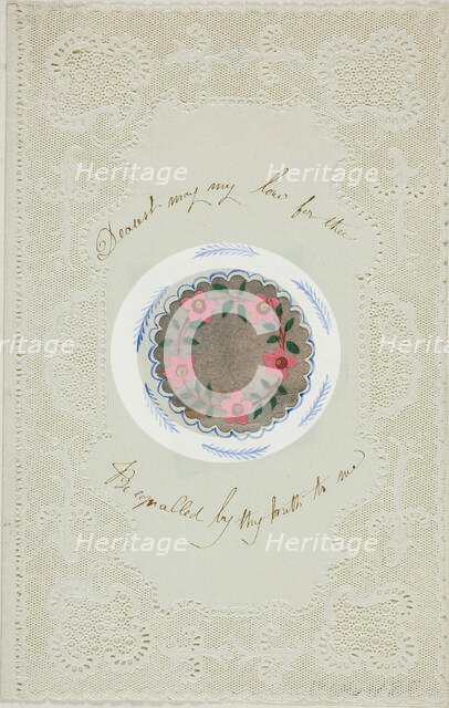 Dearest, May My Love for Thee be Equaled by Thy Truth to Me (valentine), n.d. Creator: George Kershaw.