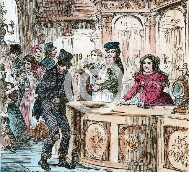 Victorian gin house, 19th century (late 19th or early 20th century). Artist: Unknown