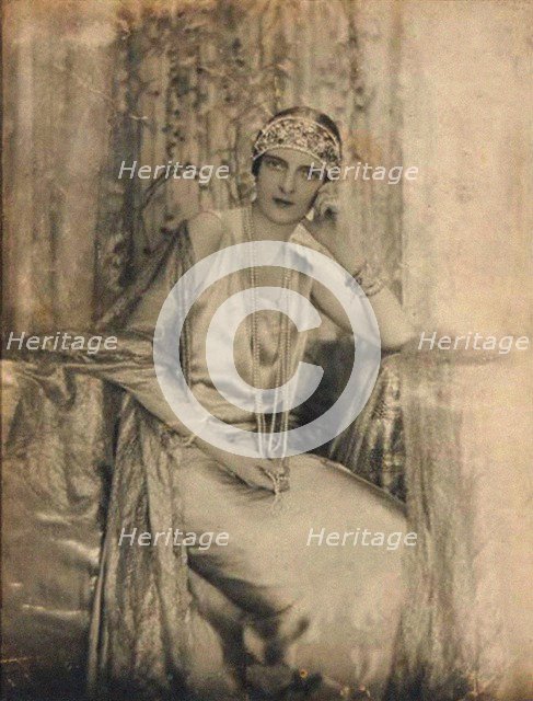 Portrait of Princess Irina Alexandrovna of Russia (1895-1970), wearing one of the Maison Irfé creati