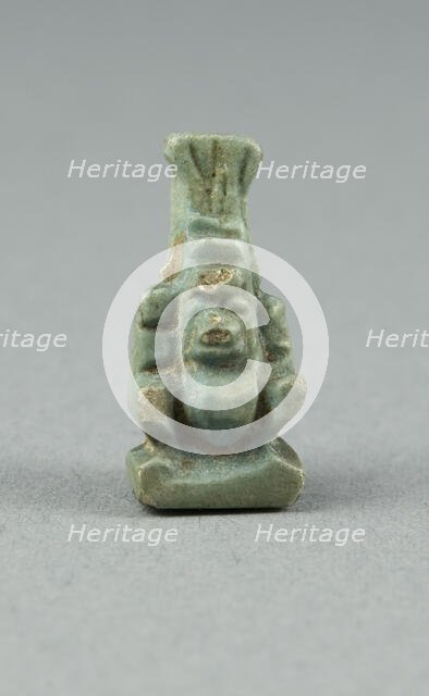 Amulet of the God Bes, Egypt, Third Intermediate Period, Dynasty 21-25 (about 1069-664 BCE). Creator: Unknown.