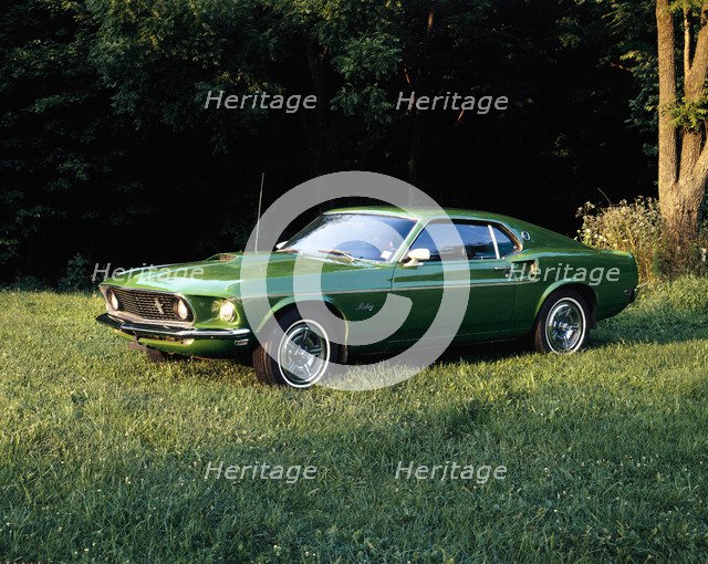A 1969 Ford Mustang Sportsroof. Artist: Unknown