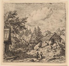 Hamlet on Mountainous Ground, probably c. 1645/1656. Creator: Allart van Everdingen.