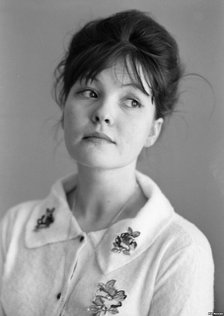 The poet Bella Akhmadulina, 1960s.