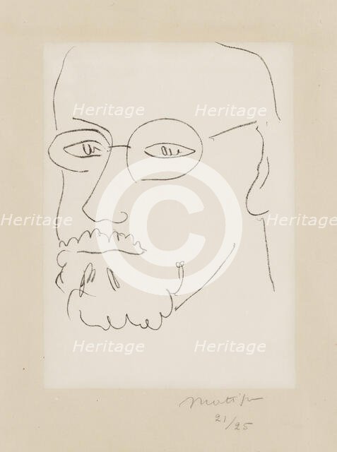 Self-portrait, 1949. Creator: Henri Matisse.