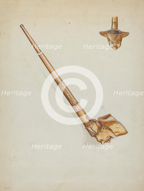 Pipe, c. 1936. Creator: Mabel Ritter.