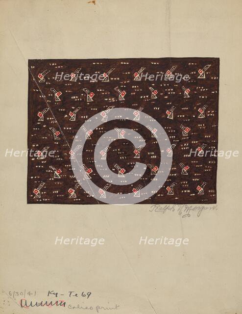 Calico Print, 1935/1942. Creator: Ralph N. Morgan.