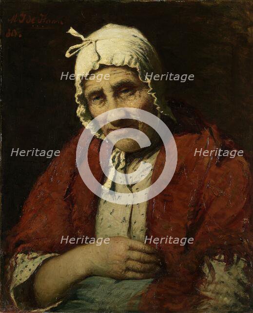 Old Jewish Woman, 1880. Creator: Meijer Isaac de Haan.
