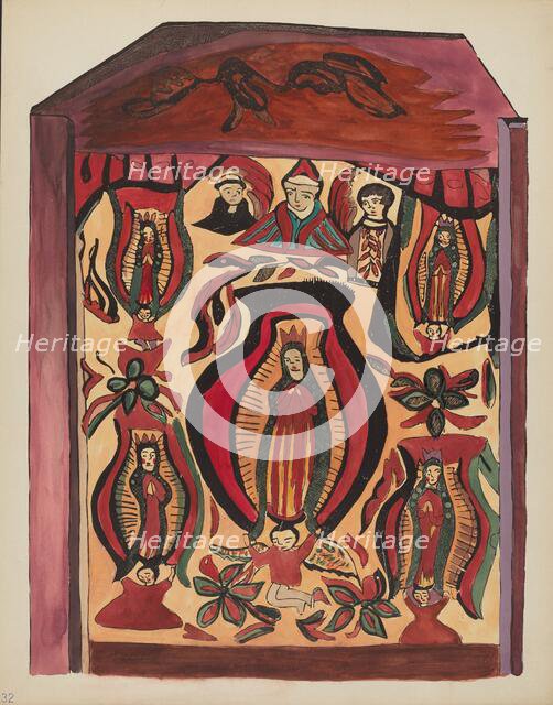 Plate 32: Our Lady of Guadalupe: From Portfolio "Spanish Colonial Designs of New Mexico", 1935/1942. Creator: Unknown.