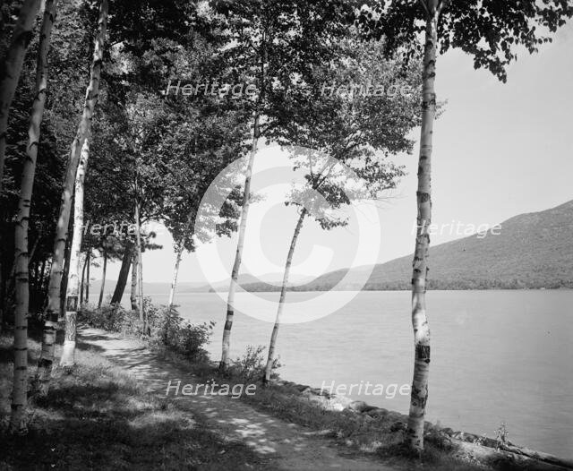Along the shore at Cleverdale, Lake George, N.Y., c1907. Creator: Unknown.