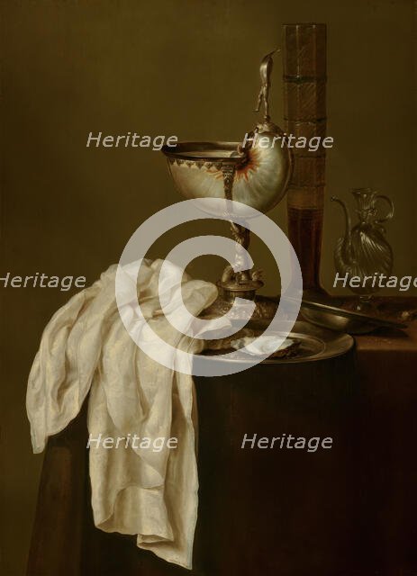 Still Life with Nautilus Cup, 1640. Creator: Willem Claesz. Heda.
