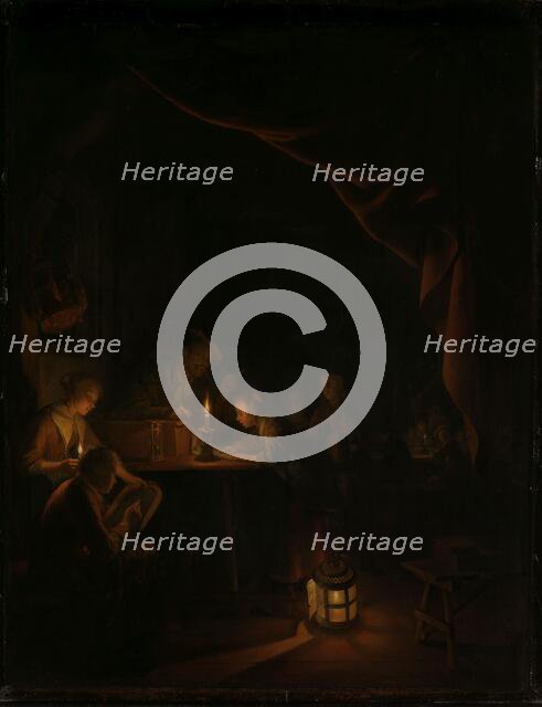 The Night School, c.1660-c.1665. Creator: Gerrit Dou.