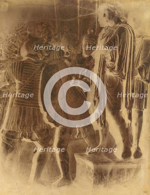Bas Relief from the Arch of Constantine, Rome, 1849. Creator: Frédéric Flachéron.