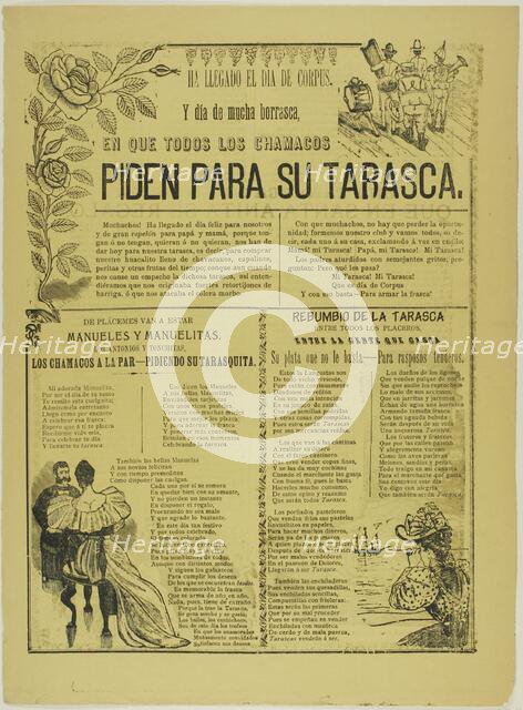 All the Little Boys Ask for Their Tarasca, n.d. Creator: José Guadalupe Posada.