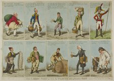 New London Cries or all the talents making themselves useful!, published May 1807. Creator: Unknown.