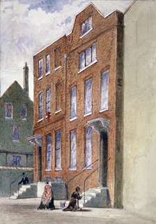 View of the Vicar General's Office, Bell Yard, Knightrider Street, City of London, 1841.      Artist: Frederick Napoleon Shepherd