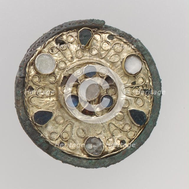 Disk Brooch, Frankish, 600-700. Creator: Unknown.