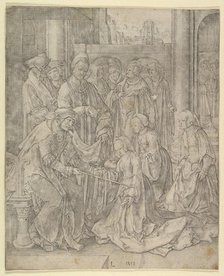 Esther Before Ahasuerus, 1518. Creator: Lucas van Leyden.