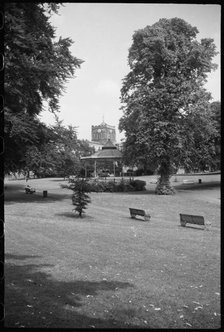 Bandstand, The Sele, Hexham, Northumberland, c1955-c1980. Creator: Ursula Clark.