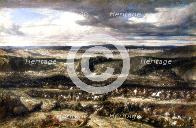 'The Defeat of Cimbres', 1833. Artist: Alexandre Gabriel Decamps