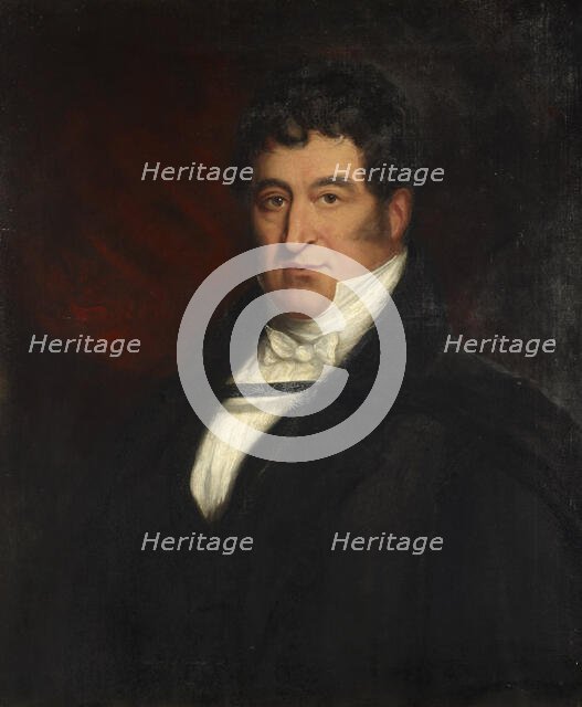 Portrait of the composer Gioachino Antonio Rossini (1792-1868), Mid of the 19th century. Creator: Anonymous.