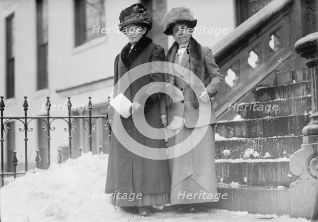 Women's Christian Temperance Union - Mrs. Lillian Stevens And Mrs. Anna Gordon, 1911. Creator: Harris & Ewing.