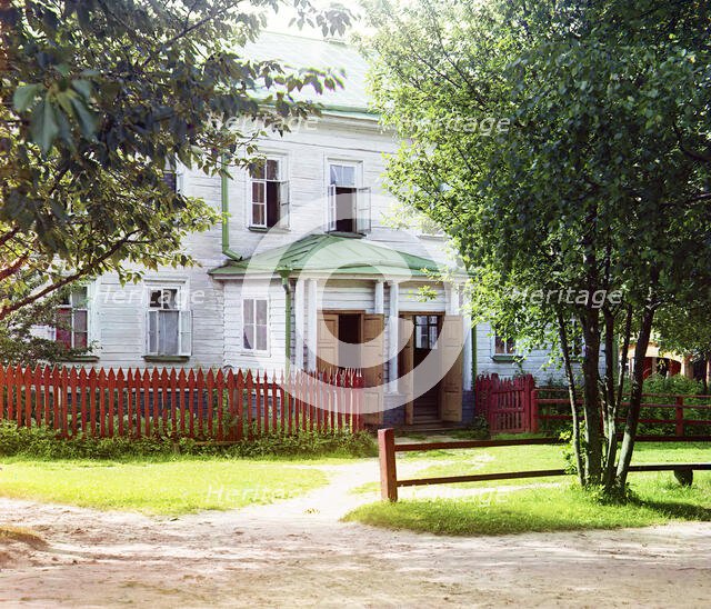 Residence for the sisters of the Leushinskii Monastery [Leushina, Russian Empire], 1909. Creator: Sergey Mikhaylovich Prokudin-Gorsky.