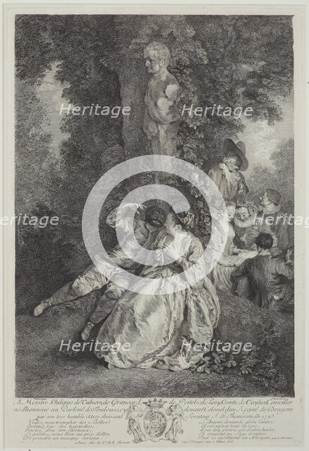 Voulez-vous triompher des belles?..., 1725. Creator: Simon Henri Thomassin.