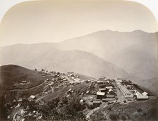 The Town on the Hill, New Almaden, 1863. Creator: Carleton Emmons Watkins.