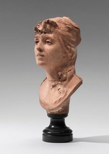 Bust of a Young Girl, 1868. Creator: Auguste Rodin.