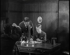 Prince of Wales (the Future Edward VIII) Recording a Charity Appeal In a Film Studio, 1920s. Creator: British Pathe Ltd.