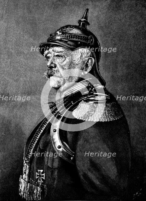 Prince Bismarck, who attains his eightieth birthday on April 1, 1895. Creator: P Naumann.