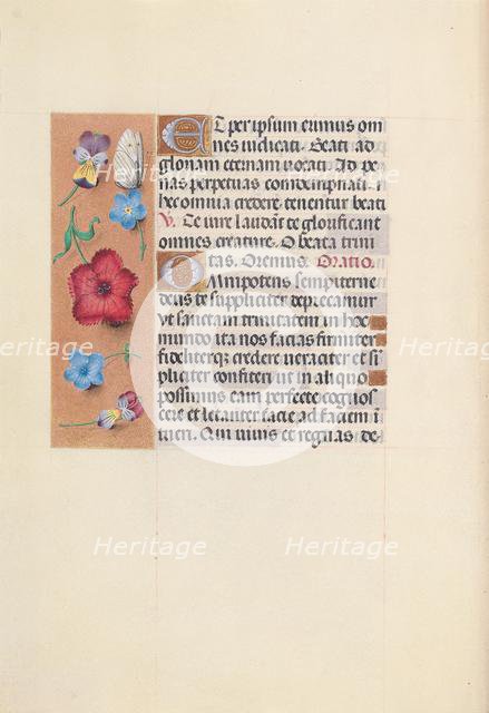 Hours of Queen Isabella the Catholic, Queen of Spain: Fol. 22v, c. 1500. Creator: Master of the First Prayerbook of Maximillian (Flemish, c. 1444-1519); Associates, and.