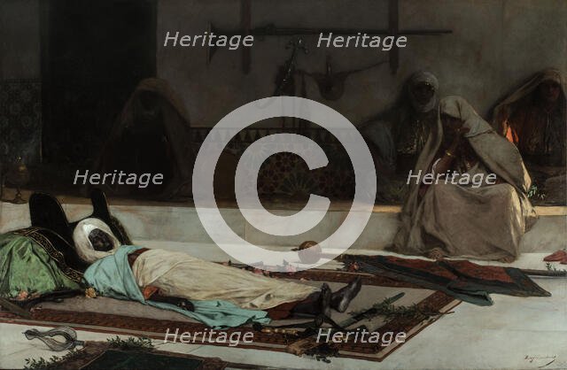 Le jour des funérailles - Scène du Maroc, 1889. Creator: Jean Joseph Benjamin Constant.